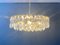 Austrian Gold-Plated Ceiling Lamp in Brass with Crystal Glass Hangers from Bakalowits & Sons, 1960s, Image 3