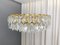 Austrian Gold-Plated Ceiling Lamp in Brass with Crystal Glass Hangers from Bakalowits & Sons, 1960s 2