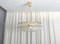 Lámpara de techo austriaca bañada en oro de latón con colgadores de cristal de Bakalowits & Sons, años 60, Imagen 4
