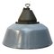 Industrial Grey Enamel & Cast Iron Pendant Lamp 1