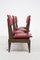Vintage Italian Bench with 5 Red Leather Seats, Image 10