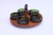 Drehbares Lazy Susan Teak Tablett von Richard Nissen 9