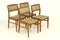 Midcentury Beech Dining Chairs, Sweden, 1960s, Set of 4, Image 1