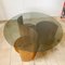 Mid-Century Italian Glass and Wood Side Table, Image 3