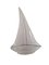 Large Crystal Sailboat from Daum, France 2