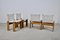 Monk Dinning Chairs by Afra & Tobia Scarpa for Molteni, 1970s, Set of 4, Image 2