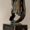 Aldo Caron, escultura abstracta moderna, bronce y mármol, Imagen 8