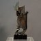 Aldo Caron, Modern Abstract Sculpture, Bronze & Marble, Image 2