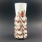 Labelled Opal Glass Vase from Opaline Florence, Italy, 1970s, Image 1