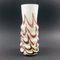 Labeled Opal Glass Vase von Opaline Florence, Italy, 1970s 2