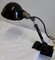 Antique Art Deco Adjustable Desk Lamp in Black Painted Metal With Clamp Foot, 1920s 6