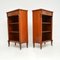 Mahogany Open Bookcases, 1950s, Set of 2 5