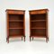 Mahogany Open Bookcases, 1950s, Set of 2 1