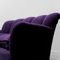 Mid-Century 2-Sitzer Sofa aus violettem Samt, 1950er 3