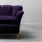 Mid-Century 2-Sitzer Sofa aus violettem Samt, 1950er 6