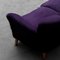 Mid-Century 2-Sitzer Sofa aus violettem Samt, 1950er 7