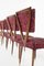 Rote Vintage Esszimmerstühle von Gianni Vigorelli, 6er Set 8