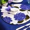 Crema Blue Hydrangea Tischset von MariaVi 2