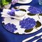 Set de Table Crema Blue Hydrangea par MariaVi 2