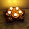 Vintage 5-Flame Flower Wall Lamp in Ceramic, 1980s, Image 4