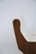 Italian Vintage Walnut Wood and Boucle Armchairs, Set of 2 6