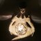 Italienische Art Deco Pierrot Tischlampe aus Keramik von Nove Di Bassano 7