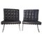 Barcelona Chairs by Ludwig Mies van der Rohe for Knoll International, Set of 2 1