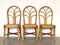 Bamboo & Leather Dining Chairs, 1970s, Set of 3 1