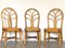Bamboo & Leather Dining Chairs, 1970s, Set of 3 2