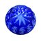 Vintage Hand Cut Blue Crystal Ashtray, Image 3