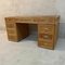 Rattan Desk with Brass Handles by Vivai del Sud, Image 6