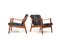 Fauteuils Mid-Century par Nils Kofoed, Danemark, Set de 2 1