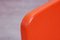 Sedie impilabili in acciaio e plastica arancione di Wesifa, set di 3, Immagine 14