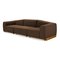 Chocolate Saler Sofa 3-Seater by Santiago Sevillano for Emko, Set of 3 2