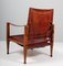 Leder Safari Stuhl von Kaare Klit für Rud Rusmusen, 1960er 9