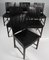 Black Leater und Mahagoni Esszimmerstühle im Stil von Kaare Klint, 1940er, 6er Set 2