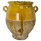 19th Century French Terracotta Confit Pot Yellow Glaze 1