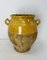 19th Century French Terracotta Confit Pot Yellow Glaze 4