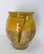 19th Century French Terracotta Confit Pot Yellow Glaze 5