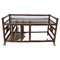 Modern French Rattan and Smoked Glass Hi Fi Table or Side Table, Image 1