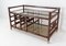 Modern French Rattan and Smoked Glass Hi Fi Table or Side Table 2