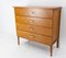 Mid-Century French Oak Veneer Commode Chest of Drawers, 1950s 3