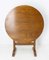 French Oak Round Tilt-Top Dining Table, 1970s 8