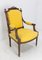 19th Century French Walnut Fauteuil Armchair, Image 4