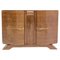 Art Deco French Walnut Buffet Credenza Two Doors Cabinet, 1930s 1