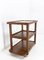 French Oak Three Trays on Wheels Trolley, 1940s, Image 3