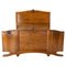 Art Deco French Carved Walnut Bed, 1930s, Image 1