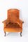 Antique French Armchair Fauteuil Upholstery and Walnut, Image 2