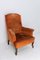 Antique French Armchair Fauteuil Upholstery and Walnut, Image 3