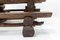 French Brutalist Dining Table with Benches, 2000, Set of 3, Image 12
